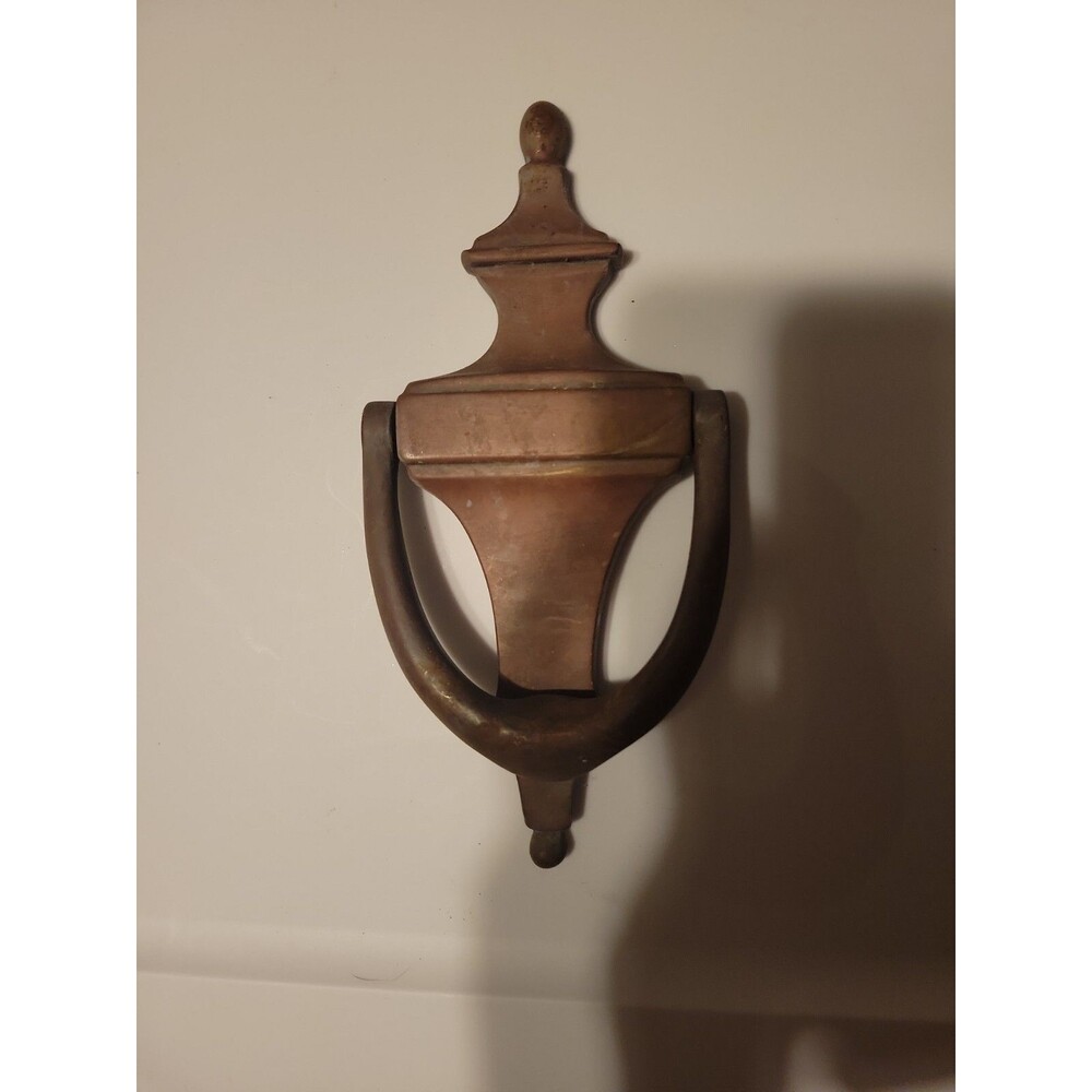 VTG Rostand 8" Copper? Finish Door Knocker Vintage Large Federal Classic